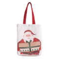 Christmas Red Cotton Cotton Tote Sags com alça